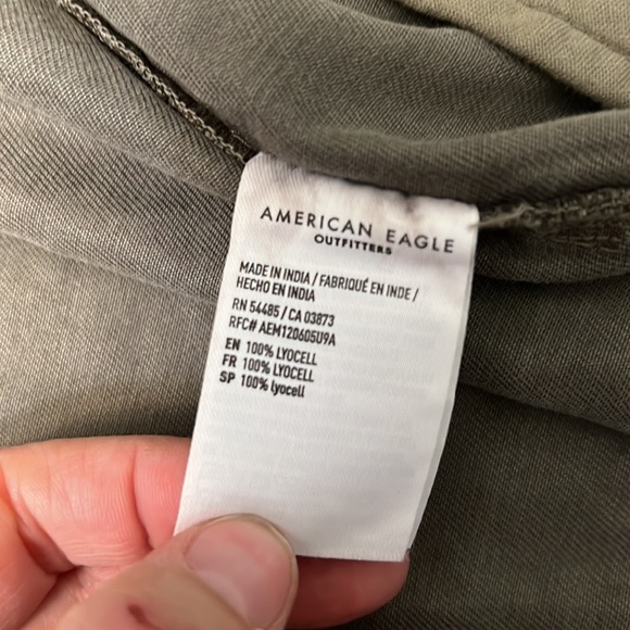 AE UTILITY FIELD JACKET LYOCELL HOODED ZIP/SNAP MILITARY GREEN SMALL - Picture 14 of 16